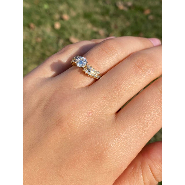 The 135th Avenue: Vintage Natural Diamond Engagement Ring in Yellow Gold For Sale - Image 9 of 9