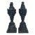 Pair of Early 19th Century Italian Carved Wood Mythical Finials For Sale