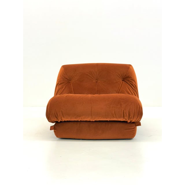 Orange Nuvolone Armchair by Rino Maturi for Mimo Padova, 1970s For Sale - Image 4 of 9