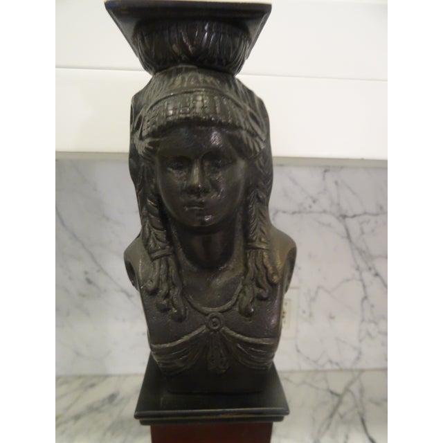 Mid 20th Century Greco Roman Candlestick For Sale - Image 4 of 7