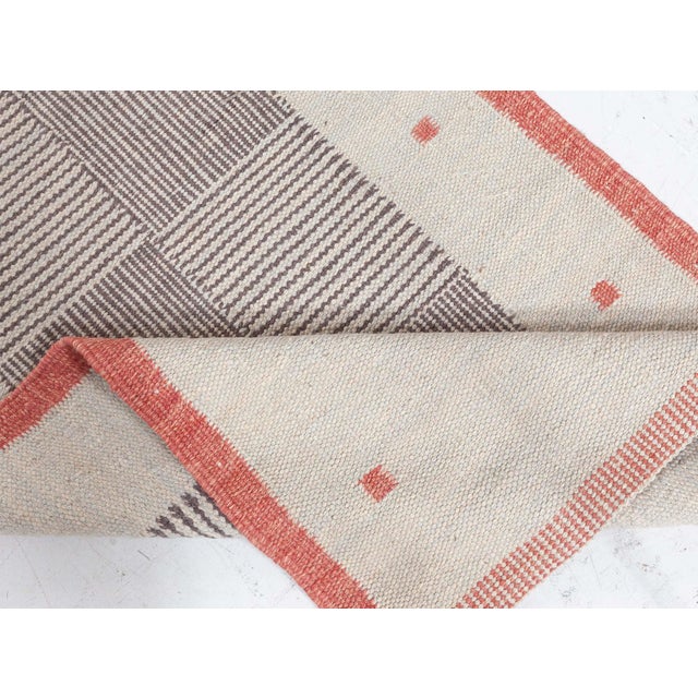 Contemporary Swedish Flat-Weave Wool Runner by Doris Leslie Blau For Sale In New York - Image 6 of 7