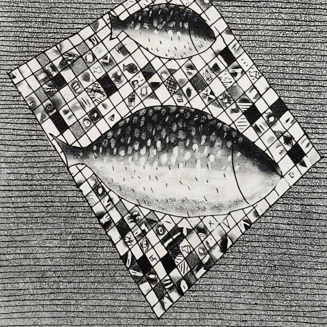 Early 21st Century Jerzy Dmitruk, Goldfish on the Way to Work (A Visual Documentation of Miracles), 2021, Etching For Sale - Image 5 of 8