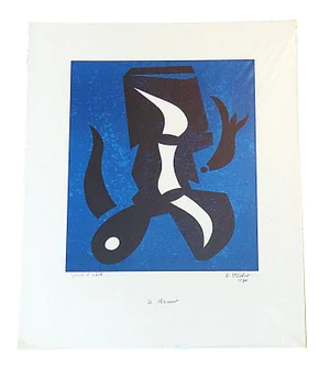 Andre Verdet Original Litho Le Heraut Pencil Signed Artist Proof Dated