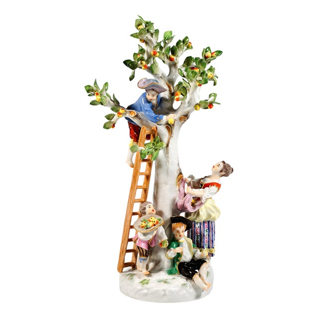 Rococo Style Gardener Group by Kaendler for Meissen, 1900s For Sale