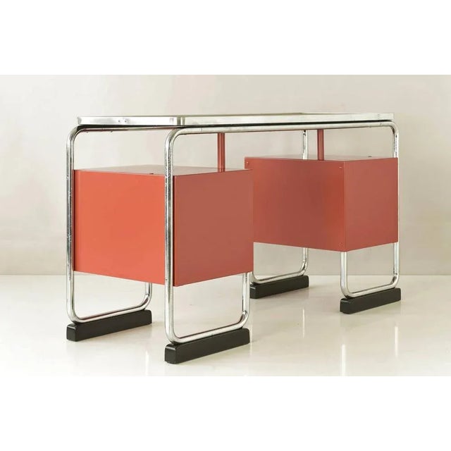 1950s Tubular Steel Desk, Germany, 1950s For Sale - Image 5 of 14