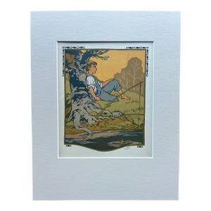 Gustave Baumann "July" - "All the Year Round" Color Woodcut in 11x14 Mat, 1912