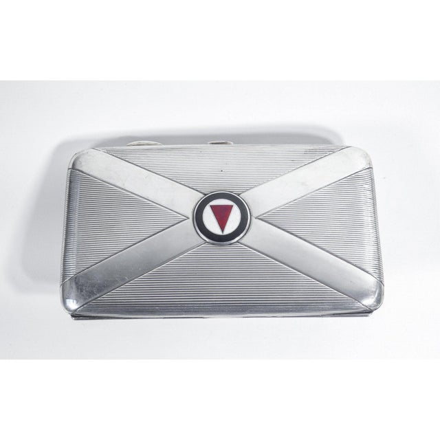 Sterling Silver Cigarette Case, 1918 For Sale - Image 10 of 18