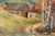 American Mid Century Country Lane Figurative Landscape With Autumn Trees by Donna Zell For Sale - Image 3 of 4