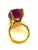 Bochic "Capri" Natural Pear Shape Amethyst & Diamond Set In 18K Gold & Silver For Sale - Image 12 of 18