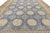 Hand-Knotted Modern Khotan Wool Rug Muted Blue and Sand Medallion Pattern For Sale In New York - Image 6 of 11