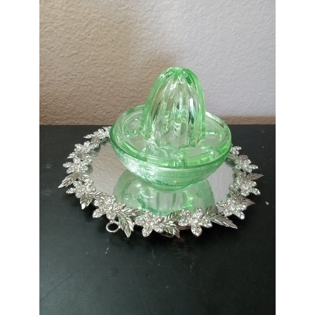 Green Gorgeous Anchor Hocking Uranium Bowl & Rheemer Set For Sale - Image 8 of 9