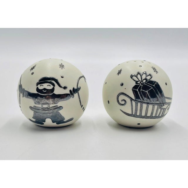 This charming set of salt and pepper shakers was designed and manufactured in Taxco, Mexico by Emilia Castillo, one of the...