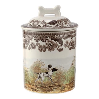 Spode Woodland Dogs Treat Jar 7" For Sale