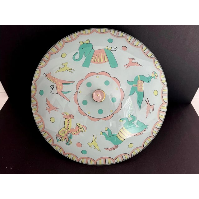 1950s Circus Animals Ceiling Light For Sale - Image 14 of 18
