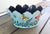 Vintage Toleware (Tole Ware) Butterfly Cachepot – Teal Hand‑Painted Metal Planter / Jardiniere For Sale - Image 4 of 10