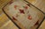 American 1890s Medallion Roses Beige Ground Folk Art Antique Amercian Hooked Small Rug For Sale - Image 3 of 9