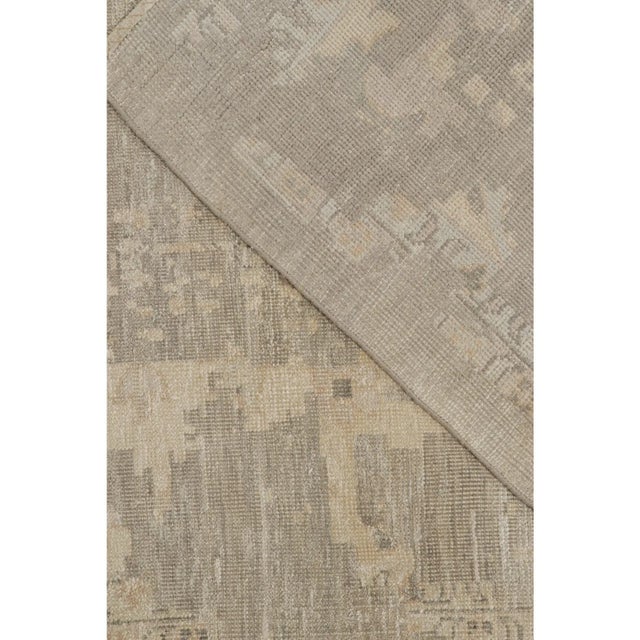 Textile 2010s Rug & Kilim’s Oushak Style Oversized Rug in Greige With Floral Pattern For Sale - Image 7 of 7