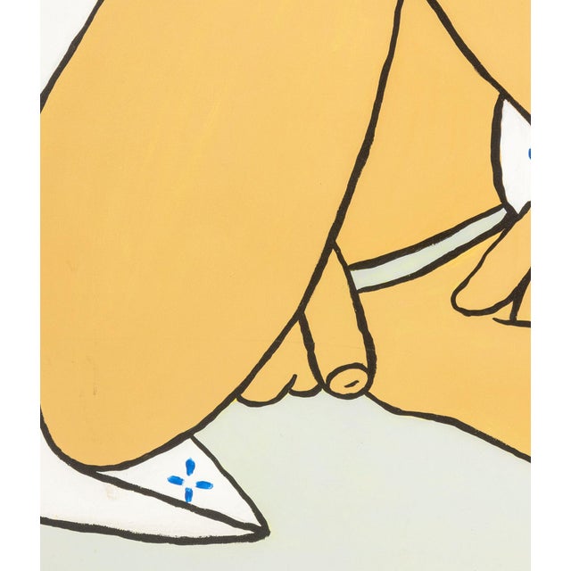 1980s Scalamandre "The Blond Artist" Acrylic, 1982 For Sale - Image 5 of 8