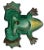 Unusual Vintage 1930s American Cast Iron Frog Doorstop Doorstop by Wilton Products in Pennsylvania For Sale - Image 9 of 18