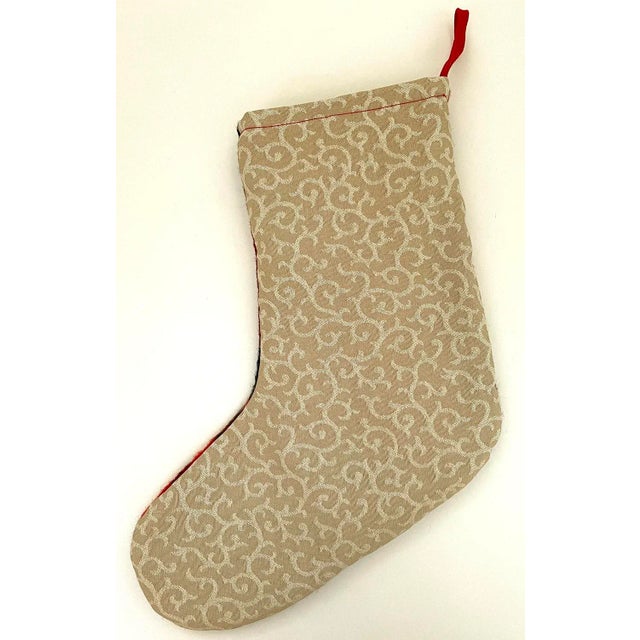 Pair of holiday stocking newly made from vintage plaid wool blanket by Dordesign Artisan Studio. (Additional stockings are...