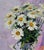 Оil Painting Bouquet of Daisies Boris Serdyuk For Sale - Image 4 of 7