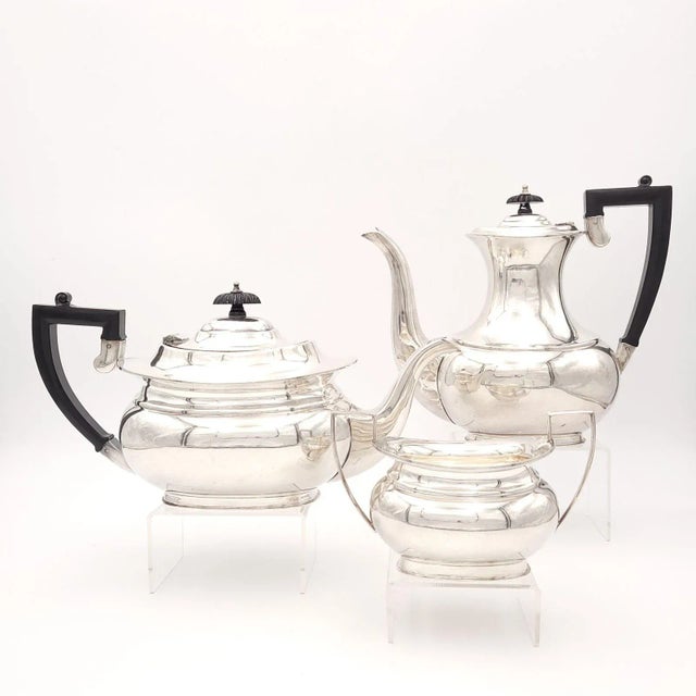 Circa 1950 Silverplate Tea or Coffee Set, England- 3 Pieces For Sale - Image 13 of 13