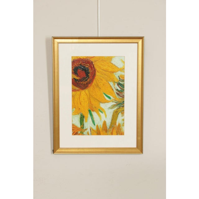 Quality Custom Framed Reproduction Print of Sunflower by Vincent Van Gogh (Dutch, 1853-1890)