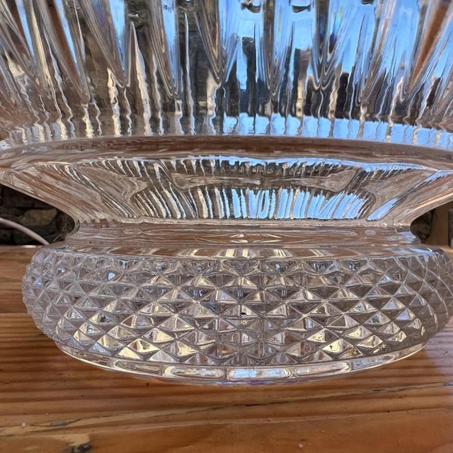 1990s Sutton Place Crystal Centerpiece Bowl by Godinger For Sale In San Diego - Image 6 of 10