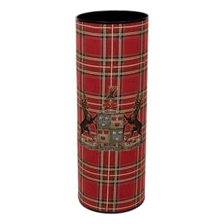 Highland Heritage Red Tapestry Umbrella Stand For Sale