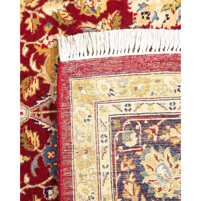 2000 - 2009 Mogul, One-of-a-Kind Hand-Knotted Area Rug in Red, 6' 2" x 9' 5" For Sale - Image 5 of 8
