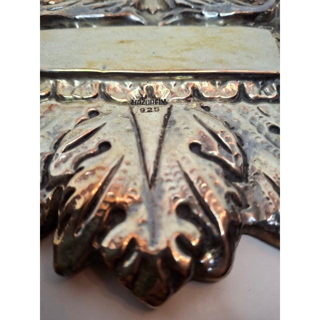 Hazorfim .925 Sterling Silver Torah Shield Breastplate W/ Lions & Crown - 14.1oz For Sale - Image 11 of 18