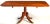 A Regency mahogany breakfast-table with rounded rectangular crossbanded tilt-top above a ringturned spreading column and a...