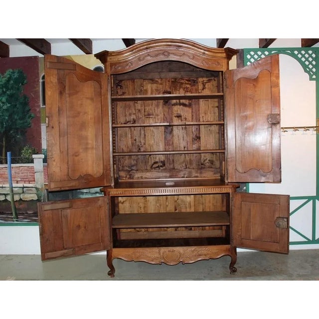 Louis XV 2-Body Buffet in Cherry For Sale - Image 12 of 18