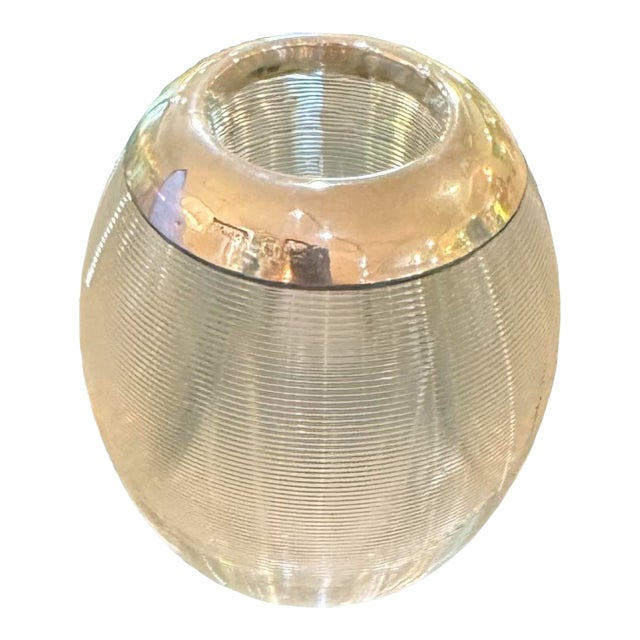 Edwardian, sterling silver-mounted cut-crystal match striker in very good condition. This stunning cut-crystal match...