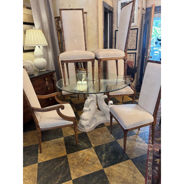 Painted Dolphin Dining Table For Sale - Image 12 of 12