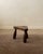 French Brutalist Wooden Tripod Stool in Oak, 1950s For Sale - Image 4 of 8
