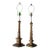 19th Century Indo-Portuguese Gilt Altar Columns as Table Lamps - A Pair For Sale