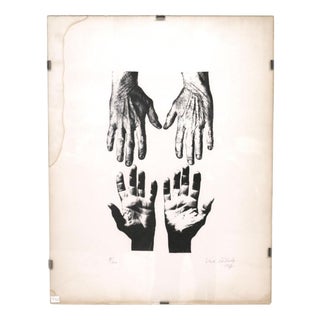 Véra Székély, Figurative Composition, 1977, Lithograph For Sale