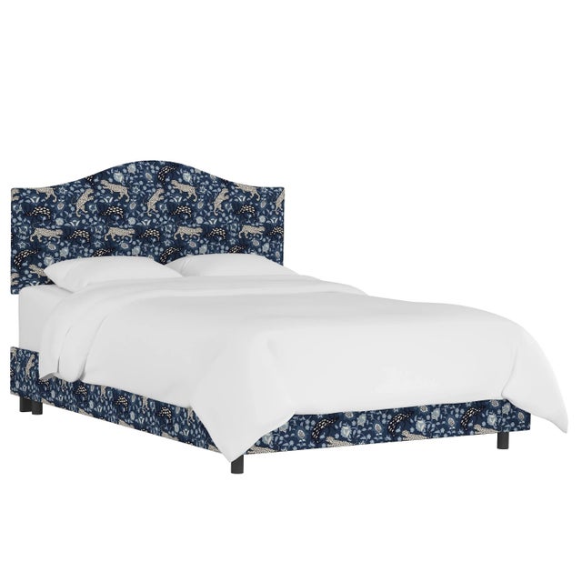 Kenmore Bed in Blue Leopard, Twin For Sale In Chicago - Image 6 of 6