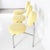 Rare bench with its chromed tubular steel frame and round seats and backs upholstered in a lovely yellow fabric in perfect...