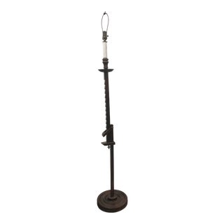 1940s Vintage Frances Elkins Ratchet Floor Lamp For Sale