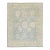 Hand-Knotted Modern Oushak Wool Rug in Soft Sky Blue, Cream & Muted Teal For Sale