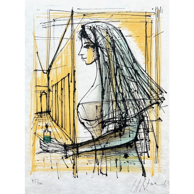 Artist: Jean Carzou Country: France Title: L’adieu Aux Armes – Untitled Medium: Original Lithograph Marks: Signed and...