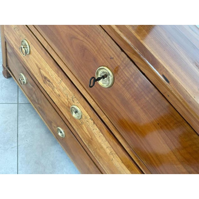 Brown Biedermeier Chest of Drawers in Cherrywood For Sale - Image 8 of 18