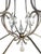 Early 20th Century Elegant Rock Crystal and Iron Six-Light Chandelier For Sale - Image 5 of 14