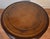1900s Vanleigh Co. Ny English Chippendale Mahogany & Leather Top Round Center Table / Hall Table For Sale - Image 15 of 17