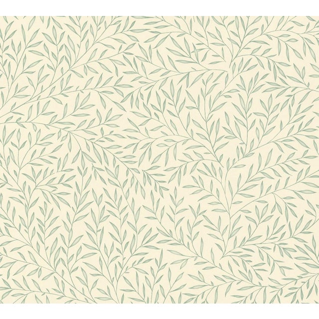 Lily Leaf Wallpaper - Eggshell For Sale