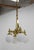 Metal Art Deco Brass Chandelier, 1920s For Sale - Image 7 of 15