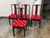 Vintage Asian Rosewood Round Dining Table + Four Chairs, Set For Sale - Image 4 of 12