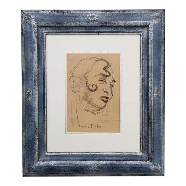 Picabia Francis - Woman Portrait - Pencil Drawing - 1940 - c.o.A For Sale